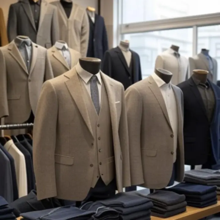 Válogatott férfi ruhadarabok – dzsekik, ingek, nadrágok és hétköznapi szettek.