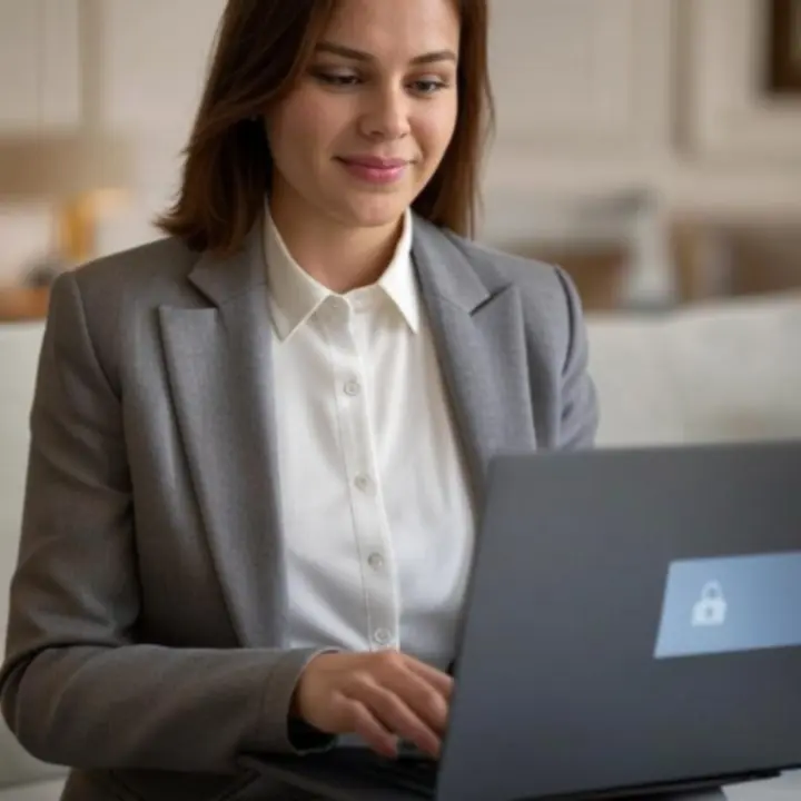 Biztonságos, titkosított online fizetés vizuális ábrázolása