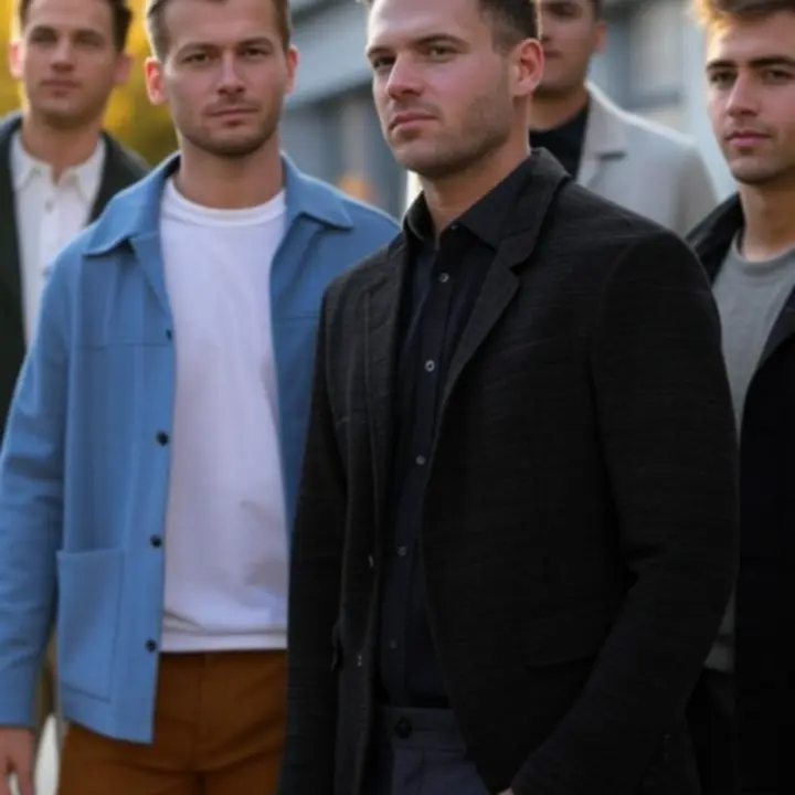 Férfi stílusos összeállítások lookbook inspiráció a WAFFLE ADVERTISING LTD oldalán